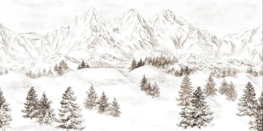 Tapete Bergmassiv der Alpen
