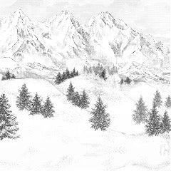 Tapete Berggipfel von Chamonix