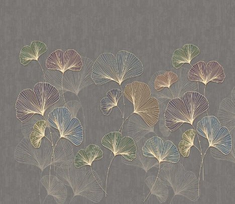 Papier peint panoramique ginkgo asie tendance, XXL, tendance