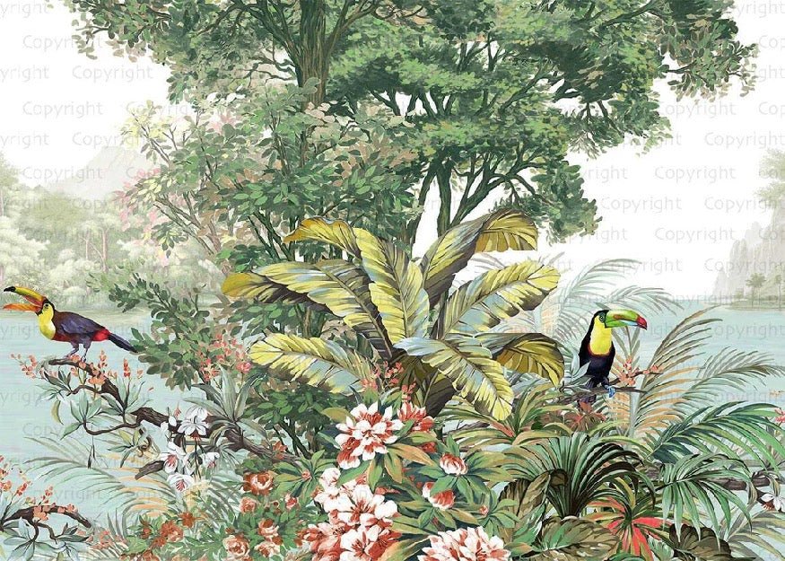 Exotische Tapete Tukan