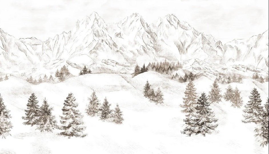 Tapete Bergmassiv der Alpen