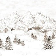 Tapete Bergmassiv der Alpen