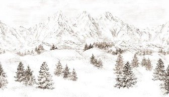 Tapete Bergmassiv der Alpen