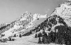 Panorama-Tapete Chalet Alm
