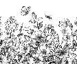 Tapete Landhaus Blume
