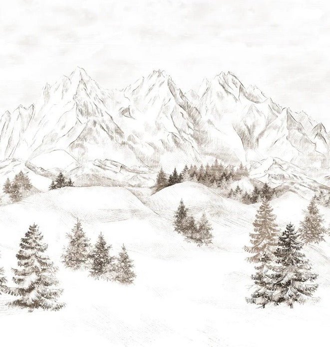 Tapete Bergmassiv der Alpen