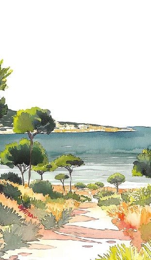 Panorama-Tapete Sommerluft