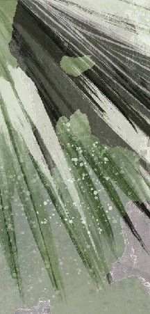 Papier peint panoramique rétro palm gris, XXL, tendance