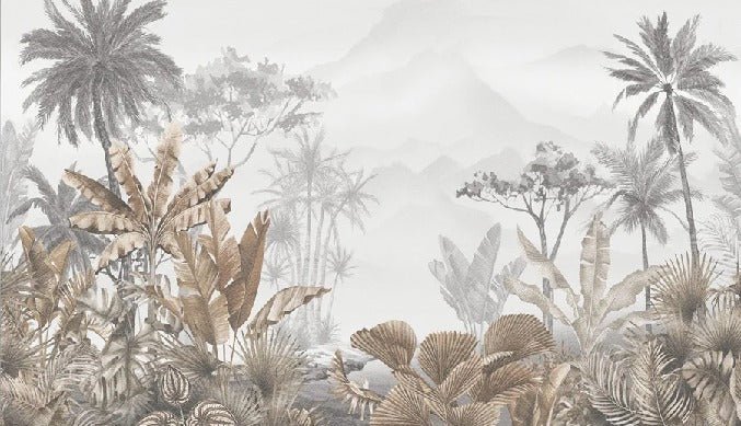 Tapete Trend Tropical Sepia