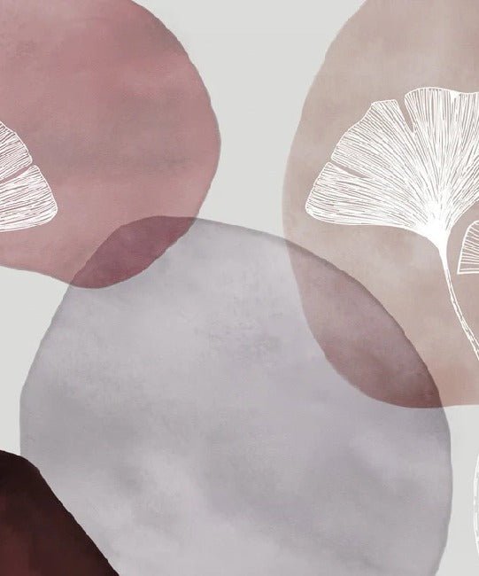 Papier peint panoramique abstrait pourpre, XXL, tendance