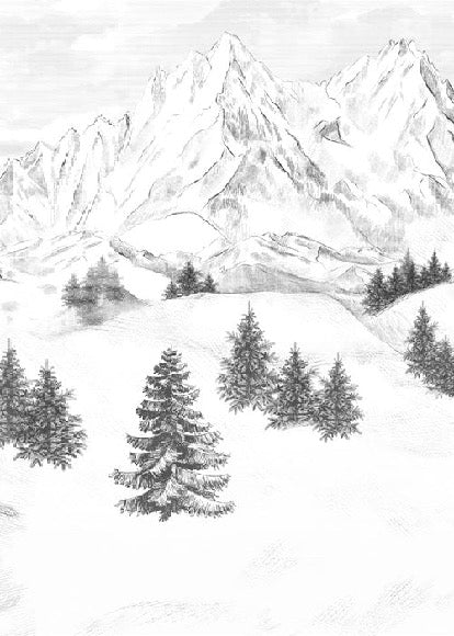 Tapete Berggipfel von Chamonix
