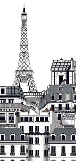Papier peint Français les toits Parisiens, XXL, tendance
