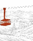 Tapete La Plagne Gondelbahn rot