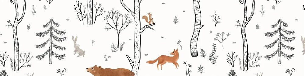 Papier peint enfant esprit de la forêt, XXL, tendance