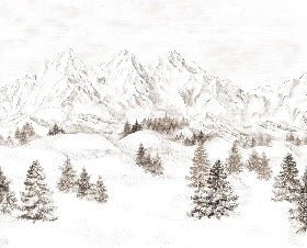 Tapete Bergmassiv der Alpen