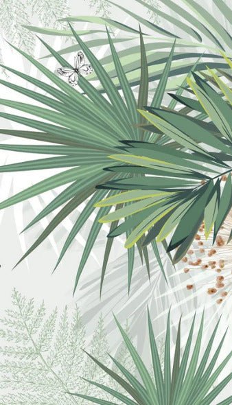 Natur-Panorama-Tapete green palm