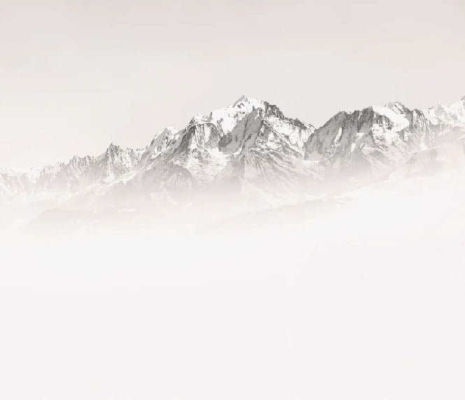 Tapete Nebliger Morgen Mont Blanc