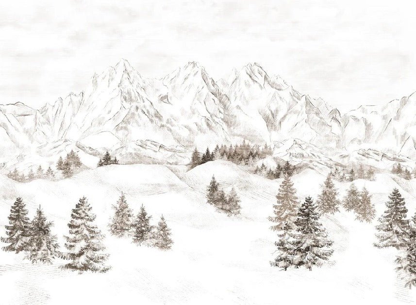 Tapete Bergmassiv der Alpen