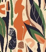 Papier peint mur végétal abstrait, XXL, tendance