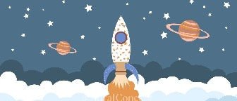 Tapete Kinderzimmer Rakete Universum Weltraum