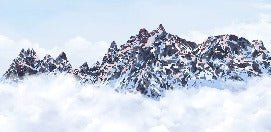 Tapete Mont Blanc Leinwand der Gipfel