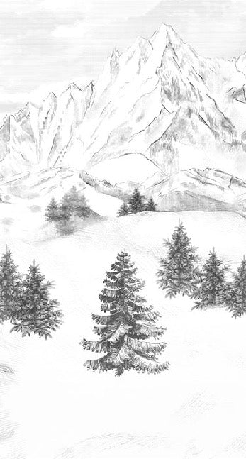 Tapete Berggipfel von Chamonix