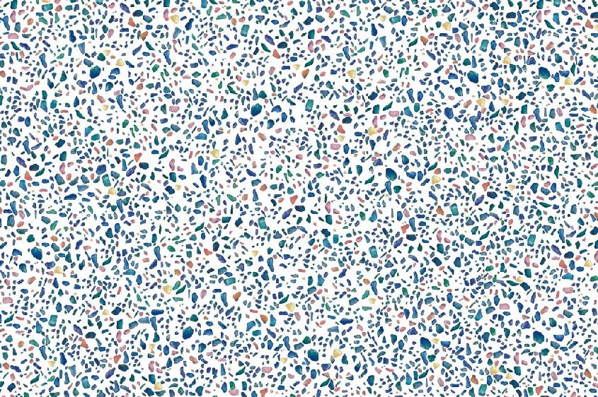 Tapete mit verdichtetem Terrazzo-Effekt
