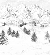 Tapete Berggipfel von Chamonix