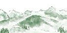 Papier peint montagne chaine des Aravis vert forêt, XXL, tendance