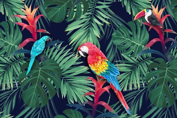 Papier peint Exotique Perroquet, XXL, tendance