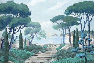 Tapete Spaziergang in den Calanques