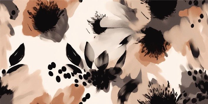 Hypnotische Blumentapete