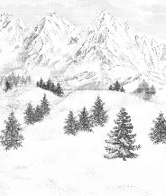 Tapete Berggipfel von Chamonix
