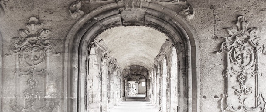 Papier peint Trompe l'oeil Couloir Marbre Parisien, XXL, tendance