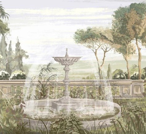 Tapete Landschaft alter Garten