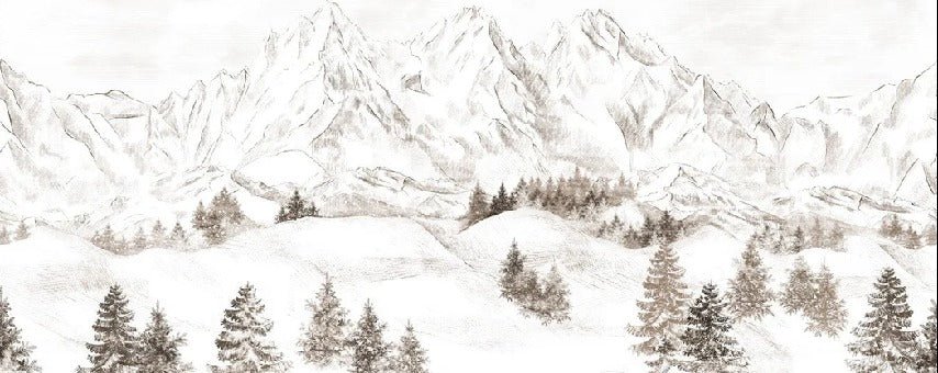 Tapete Bergmassiv der Alpen