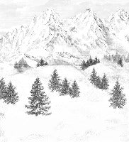 Tapete Berggipfel von Chamonix