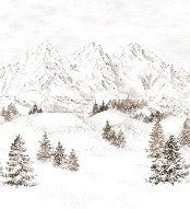 Tapete Bergmassiv der Alpen