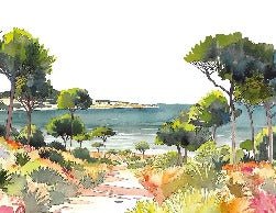 Panorama-Tapete Sommerluft
