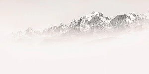 Tapete Nebliger Morgen Mont Blanc