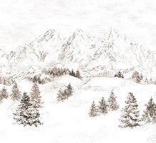 Tapete Bergmassiv der Alpen