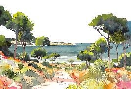 Panorama-Tapete Sommerluft