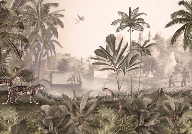 Tapete Dschungel haven Leopard