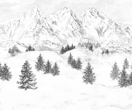 Tapete Berggipfel von Chamonix