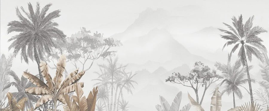 Tapete Trend Tropical Sepia