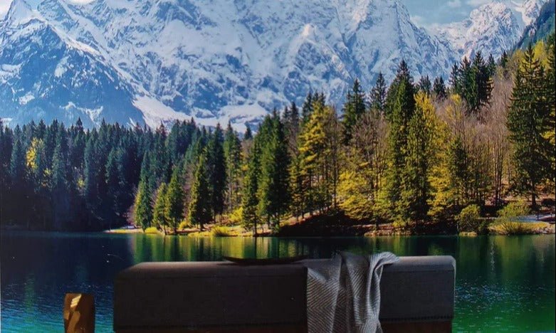 Panorama-Tapete Bergsee in Hochsavoyen