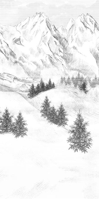 Tapete Berggipfel von Chamonix