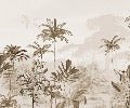 Panorama-Tapete Dschungel Eden Sepia
