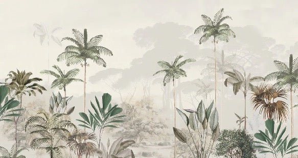 Papier peint panoramique jungle eden vert, XXL, tendance