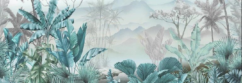 Trendtapete Tropical Blue
